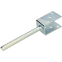 KOTARBAU® Soporte de poste en U de 51 mm- todos los tamaños- ancho de acero estriado con anclaje de hormigón…